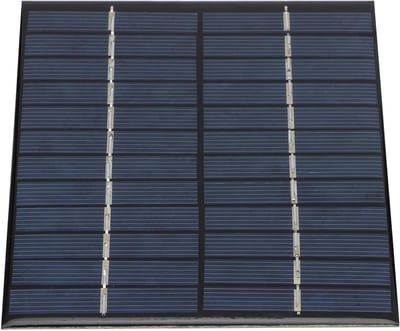 Zonnepaneel Module - Mini Zonnepaneel - Energie Opwekken - Waterdichte Hars - 2 Watt 12 Volt - Zwart