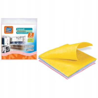 Ravi Eco - Schoonmaakdoek - 38x38 cm - Multikleur - Microvezel
