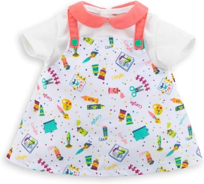 Mooie Poppenjurk Kunstenaars Stijl voor Babypop van 36 cm | Vanaf 2 Jaar