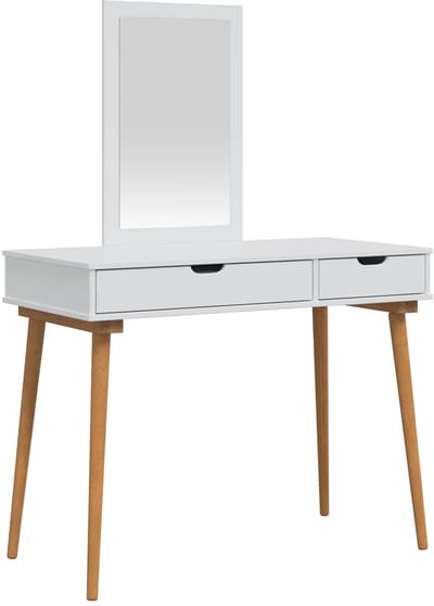 vidaXL - Kaptafelset - FAUSKE - 2 - st - Wit - 100 - x - 50 - x - 143 - cm