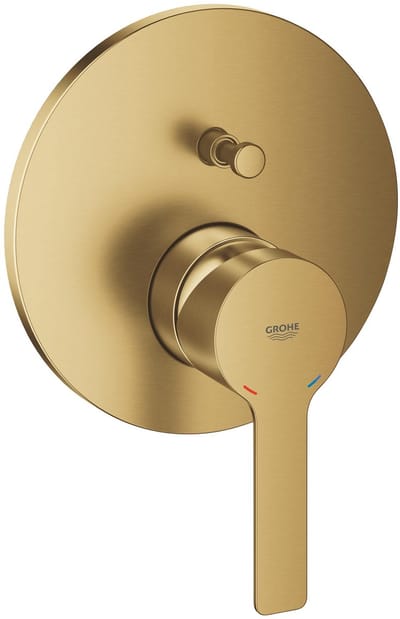 GROHE Lineare New Badmengkraan Afbouwset – Inbouw – 2-weg omstelling – SilkMove 46mm – Geborsteld Cool Sunrise