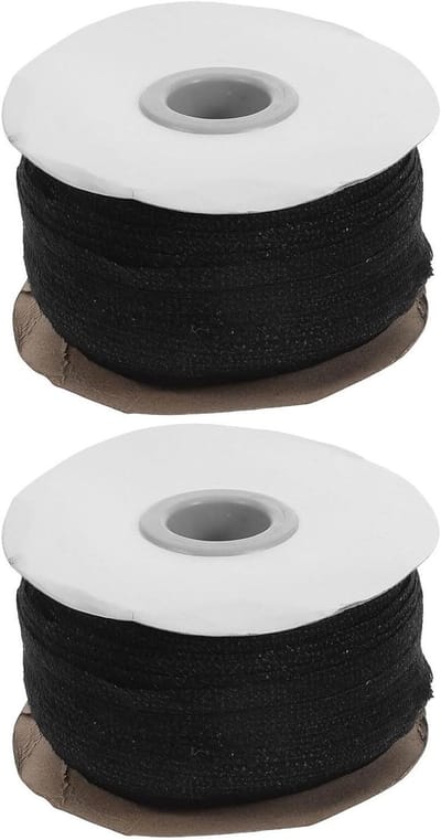 Tussenvoering Stroken - Naai Tussenvoering - Kleding Verstevigen - Strijkbaar Non-woven - 100 Meter Rol - Zwart