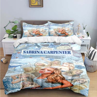 Singer Girls S-Sabrina Karper Print Beddengoedsets Exquise Bedbenodigdheden Set Dekbedovertrek Bed Dekbedset Beddengoedset Luxe Cadeau EU Twin 135x200cm