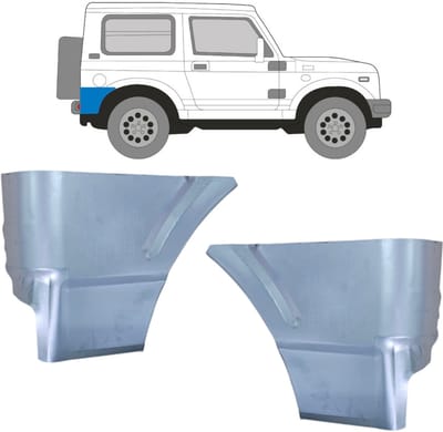 Reparatiepaneel achter hoek voor Suzuki Samurai 1981- / Set