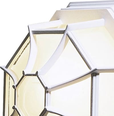 Konstsmide Moranello Wandlamp Buiten - E27 - IP23 - Wit