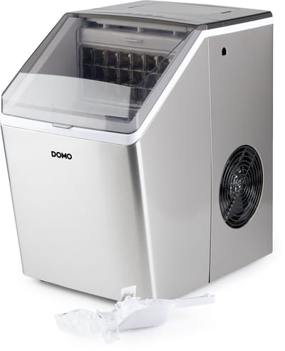 DOMO DO9301IB IJsblokjesmachine – 20 kg/24u – IJsblokjesmaker - 3 maten ijsklontjes – LED Display - IJsschep - Zelfreinigend