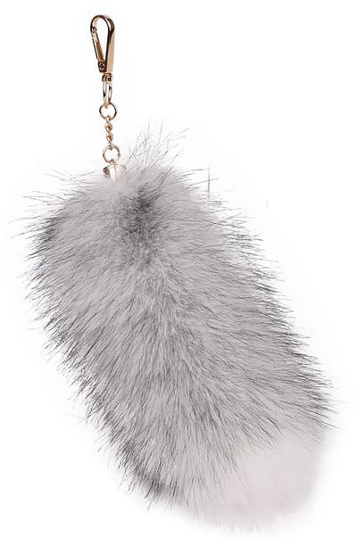 Vossenstaart - Milieuvriendelijke bonthanger - Bontaccessoire - Tashanger voor dames - Autosleutelhanger -20cm -Kleur 9