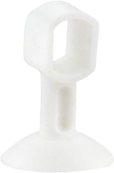 Rubberen deurknop - Deurstopper buffer - Muur beschermen - Ponsvrije montage - 5 stuks - Wit