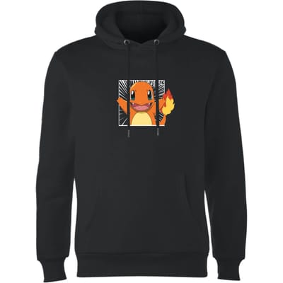 Pokémon Pokédex Charmander #0004 Hoodie - Black - S