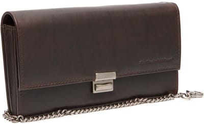 The Chesterfield Brand Leren Kelnerwissel Portemonnee Bora Waiter Wallet Brown Donkerbruin