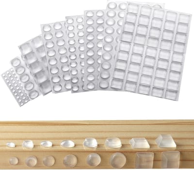 Elastische rubberen buffers - 320 stuk - Transparante meubelbuffers voor geluidsdemping en bescherming