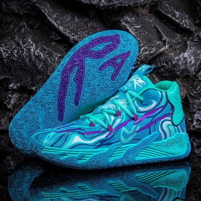 Nieuwe Lente Driebal Drie-generatie Basketbalschoenen Hoge schoenen Nieuwe Stijl van Praktische Slijtvaste Sportschoenen voor Studenten en Jeugd 38 blue