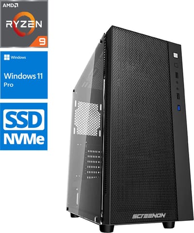 ScreenON - Creator - Ryzen 9 - 2TB NVMe SSD + 4TB HDD - 64GB RAM - RTX 3080 - MultimediaPC.M732011 - Wifi & Bluetooth - Cardreader