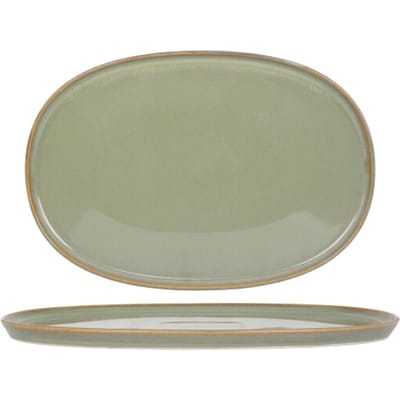 Bonna Serveerschaal - Sage Hygge - Porselein - 34 cm - set van 2