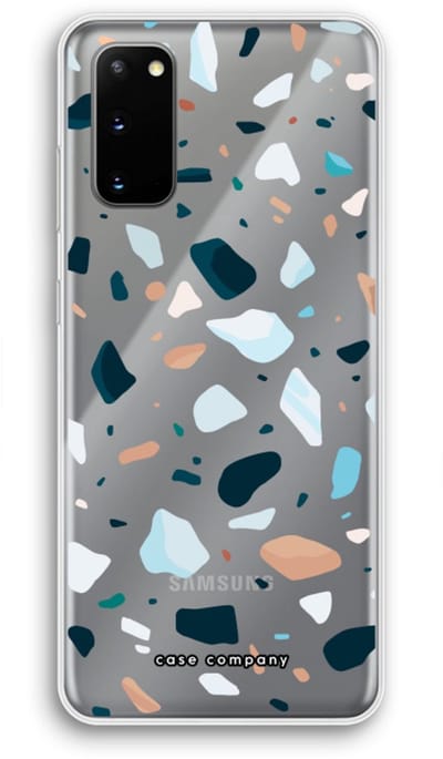 Case Company® - Hoesje geschikt voor Samsung Galaxy S20 hoesje - Terrazzo N°13 - Soft Cover Telefoonhoesje - Bescherming aan alle Kanten en Schermrand