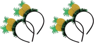Set van 4 Haarbanden voor Kinderen - Creatieve Haaraccessoires voor Feestjes, Luau en Kostuums met Ananasontwerp