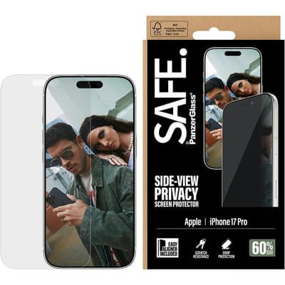 SAFE by PanzerGlass Privacy Screenprotector Ultra Wide Fit met applicator geschikt voor Apple iPhone 17 Pro