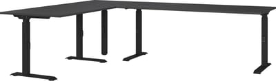 Hoekbureau Galileo Grafiet - 260x200cm - Hoekbureau - Hoogte 91 cm - In hoogte verstelbaar