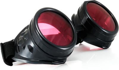 Steampunk Lasbril met Ronde Glazen - LED Accessoire voor Cosplay en Feestjes