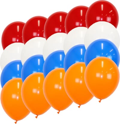 Oranje Versiering Ballonnen Oranje Rode Witte Blauwe EK Koningsdag WK 40 Stuks Feestversiering Verjaardag Ballon