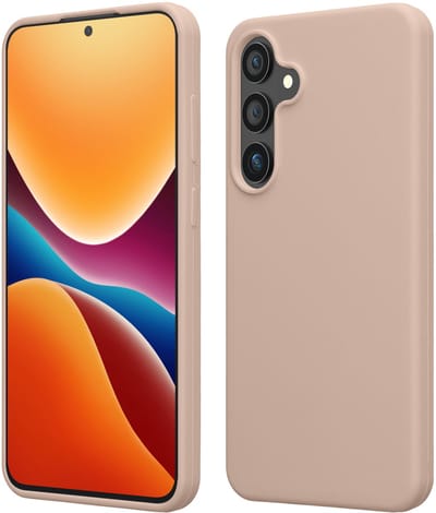 kwmobile telefoonhoesje geschikt voor Samsung Galaxy S24 Plus - Hoesje met siliconen coating - Smartphone case in kokosmelk