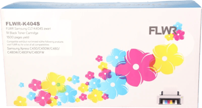 FLWR - Toners / Samsung CLT-K404S / zwart / Geschikt voor Samsung