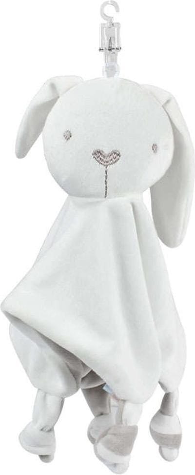 DW4Trading Extra Zacht Knuffeldoekje - Konijn - Grijs - 34 cm