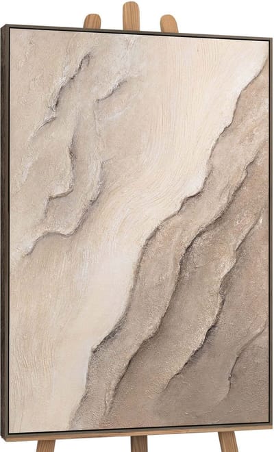 Canvas schilderij handgeschilderd traces of time abstract – YS-Art Gallery – Luxe wanddecoratie voor woonkamer – Modern schilderij voor slaapkamer en hal