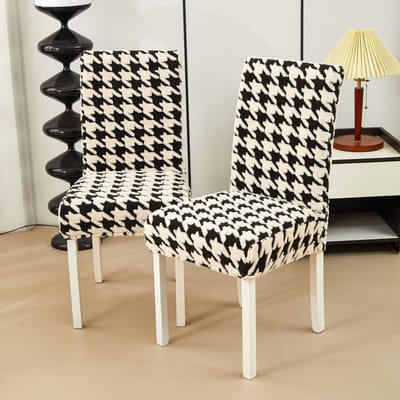 Elastische Stoelhoes Jacquard Fluweel Eetkamerstoelhoes Elastische Zittinghoes Multifunctionele Kantoorstoelhoes 35*38cm