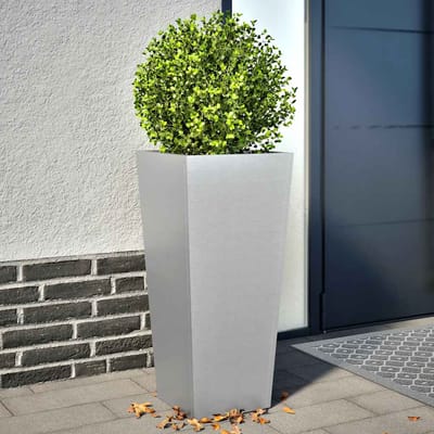 vidaXL - Plantenbakken - 2 - st - 35x35x75 - cm - gegalvaniseerd - staal