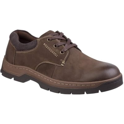 Cotswold Heren Dikke Houten Kant Op Nubuck Leder Vrijetijdschoen (Bruin)