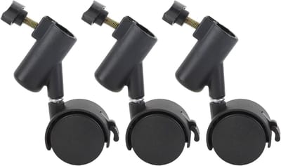 Draaibare 360° Rolwielen voor Statief - 16mm Lichtgewicht Tripod Wielen met Rem voor Fotografie en Videoproductie
