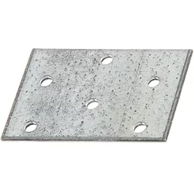 Alberts Verbindingsplaat - Sendzimir Verzinkt Staal - 60x40x2mm