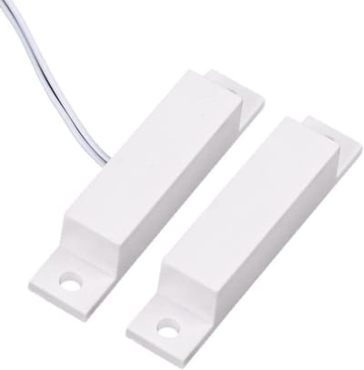 Magnetische deursensor - Openingsmelder kozijn - Beveiliging huis - Betrouwbaar kabeldesign - 6 stuks - Wit