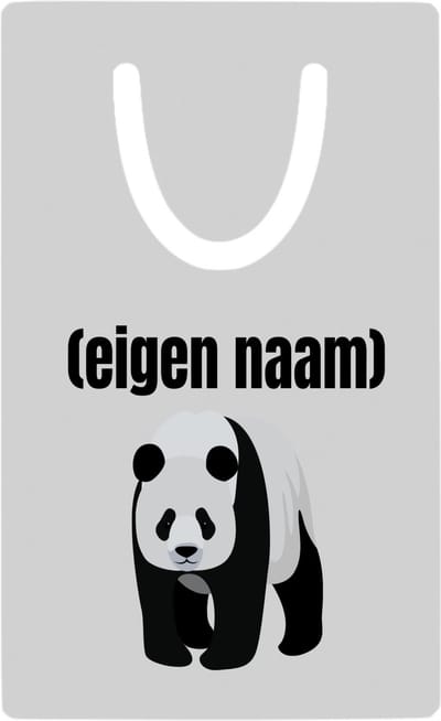 Hacebo® - panda met eigen naam metalen boekenlegger - Panda - panda liefhebbers - iemand die houdt van panda's - verjaardag - cadeau - kado Bladwijzer boekenleggers - 7.6 cm x 5cm