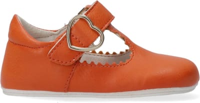 Ton & Ton Unisex Platte sandalen - Charlotta - Oranje - Vegan - - Maat 23