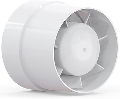 Buisventilator 100 mm | Stil Inline Ventilator voor Keuken, Toilet en Thuisgebruik