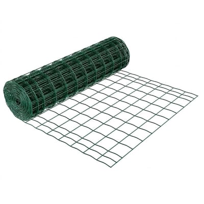 Schapengaas -1x20m Tuinhek - Dierenverblijf - Gaashekwerk - Gegalvaniseerd - Vinyl gecoat - 2,1mm - 10x10cm - Boerderij - 1 Stuk - Groen