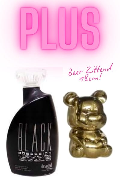 Devoted Creations Black Obsession 400 ml PLUS Beer Zittend Goud