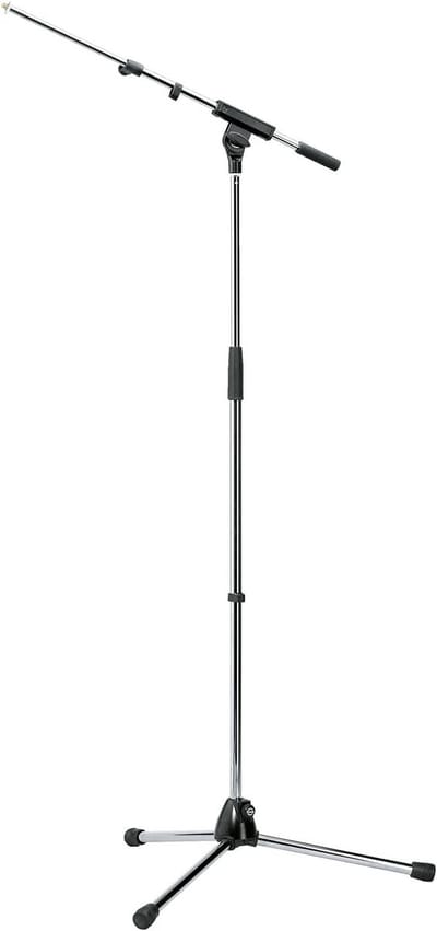 Professionele Microfoonstandaard met Telescopische Boomarm - Verstelbaar en Stabiel