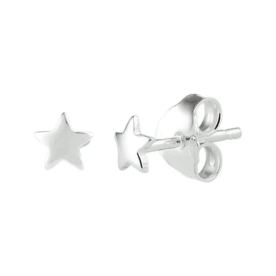 Glams oorknoppen ster - Zilver