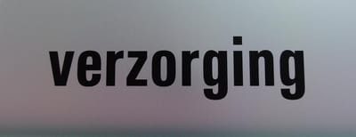 Aluminium deurbordje tekst: verzorging | 5 jaar garantie | Zelfklevend | 130x50x0,5 mm