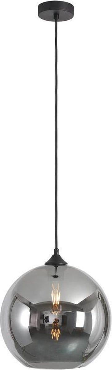 ByMus Chiloé - Hanglamp modern - 1xE27 - Smoke - Hanglamp industrieel - Hanglamp glas - Hanglamp eetkamer - Hanglamp woonkamer