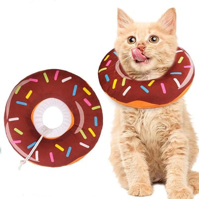 Kattenkraag – Beschermkraag – Kattenkap - Anti-bijtkatten Beschermende kraag - Kraag Kat - Bescherm Kraag Kat – Donut - LOUZIR