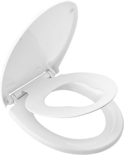 Toiletbril met Kinderzitje - Familietoilet - Hygiënisch Werken - Softclose met Quick Release - Standaard Maat - Wit
