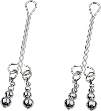 Oneay Beginnersset met tepelklemmen voor vrouwen, verstelbare lichaamsketting voor volwassen stimulatie, roestvrij staal, realistisch vrouwelijk lichaamsornament, seksspeeltje voor vrouwen.