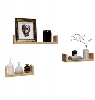 Meble Exclusive EX3 Serie - Wandrek - Dąb Artisan - Set van 3 Planken