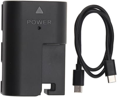 SPHProducts - Dummybatterij - Type C DC-koppeling - Voor camera's - Geschikt voor 5D 6D 7D 60D 70D 80D R R5 R6 R7 - Ideaal voor continu stroomverbruik