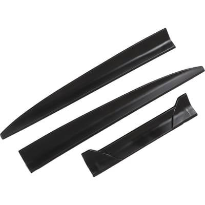 3 STUKS Auto Universele Spoiler Thermische Stabiliteit Sterke Grip Lichtgewicht Achterklep en Raam Dakspoiler voor Voertuig black