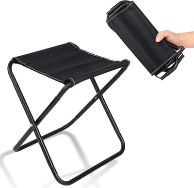 Vouwbare Campingstoel, Lichtgewicht Opvouwbare Kruk voor Buiten, Ideaal voor Reizen, Picknicken, Wandelen en Vissen, Compact en Draagbaar
